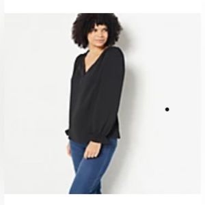 Laurie Felt Cloud 9 Split Neck Tunic XL